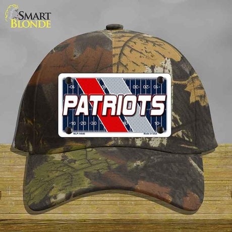 PATRIOTS Graphic Novelty License Plate Hat HAT-MLP-14646 Cotton Camoflauge