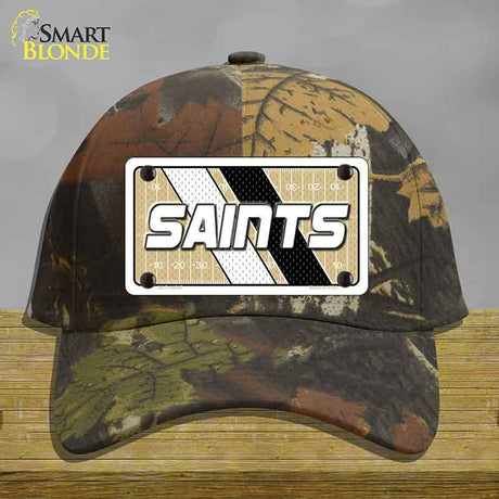 SAINTS Graphic Novelty License Plate Hat HAT-MLP-14647 Cotton Camoflauge