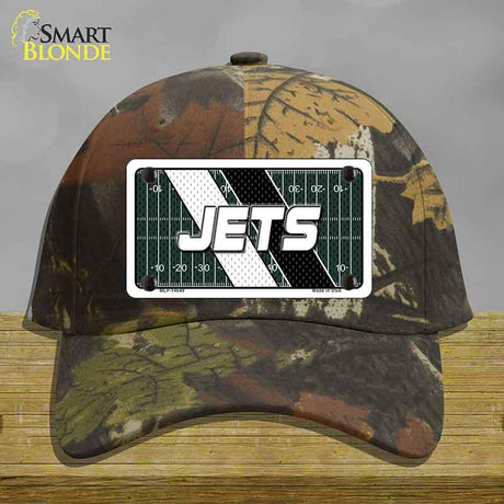 JETS Graphic Novelty License Plate Hat HAT-MLP-14649 Cotton Camoflauge