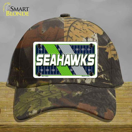 SEAHAWKS Graphic Novelty License Plate Hat HAT-MLP-14653 Cotton Camoflauge