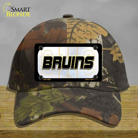BRUINS Graphic Novelty License Plate Hat HAT-MLP-14658 Cotton Camoflauge