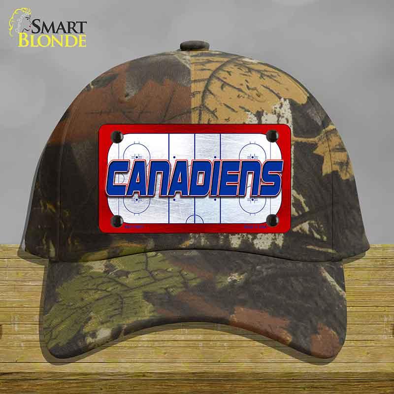 CANADIENS Graphic Novelty License Plate Hat HAT-MLP-14671 Cotton Camoflauge