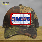 CANADIENS Graphic Novelty License Plate Hat HAT-MLP-14671 Cotton Camoflauge