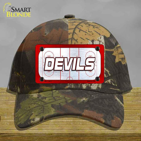 DEVILS Graphic Novelty License Plate Hat HAT-MLP-14673 Cotton Camoflauge