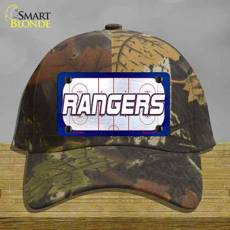 RANGERS Graphic Novelty License Plate Hat HAT-MLP-14675 Cotton Camoflauge