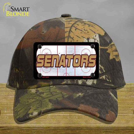SENATORS Graphic Novelty License Plate Hat HAT-MLP-14676 Cotton Camoflauge