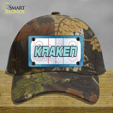 KRAKEN Graphic Novelty License Plate Hat HAT-MLP-14680 Cotton Camoflauge