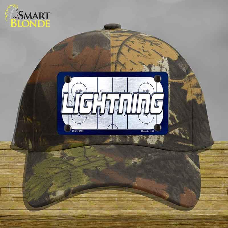 LIGHTNING Graphic Novelty License Plate Hat HAT-MLP-14682 Cotton Camoflauge