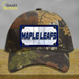 MAPLE LEAFS Graphic Novelty License Plate Hat HAT-MLP-14683 Cotton Camoflauge