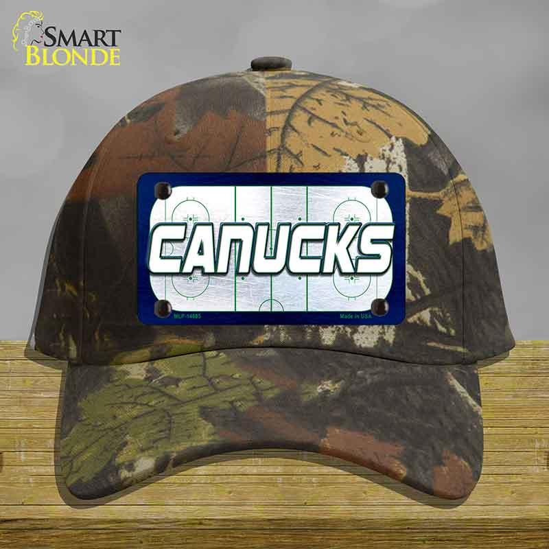CANUCKS Graphic Novelty License Plate Hat HAT-MLP-14685 Cotton Camoflauge