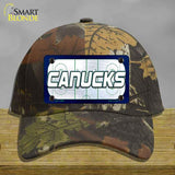 CANUCKS Graphic Novelty License Plate Hat HAT-MLP-14685 Cotton Camoflauge