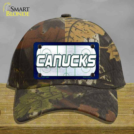 CANUCKS Graphic Novelty License Plate Hat HAT-MLP-14685 Cotton Camoflauge