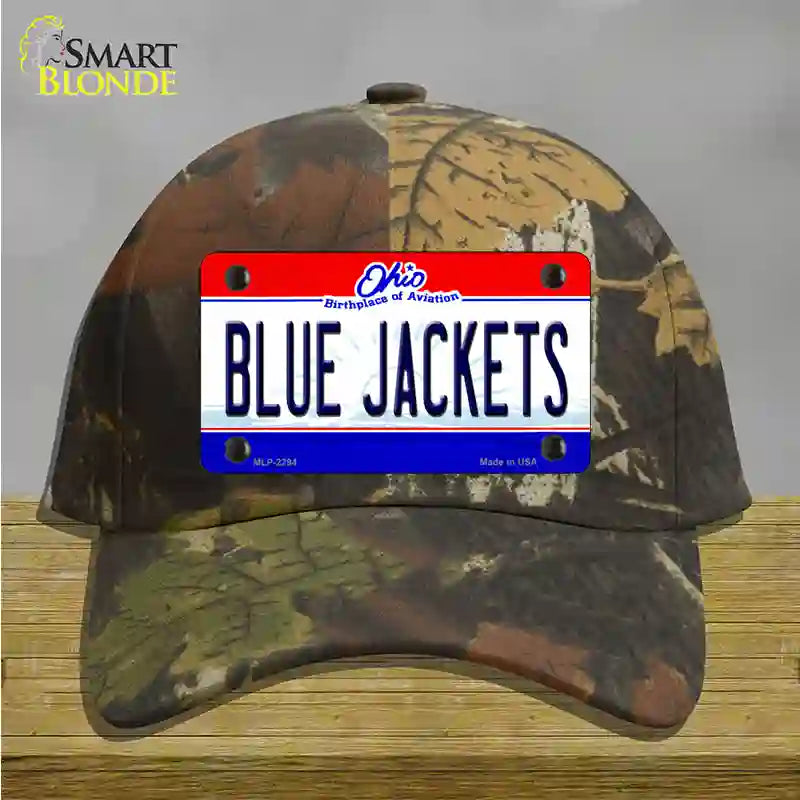 Blue Jackets Ohio State Novelty License Plate Hat Cotton / Camoflauge
