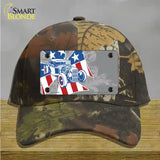Retro Rod Offset Novelty License Plate Hat Cotton / Camoflauge