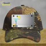 Margarita Time Offset Novelty License Plate Hat Cotton / Camoflauge