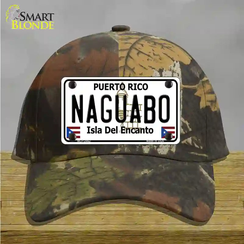 Naguabo Puerto Rico Novelty License Plate Hat Cotton / Camoflauge