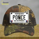 Ponce Puerto Rico Novelty License Plate Hat Cotton / Camoflauge