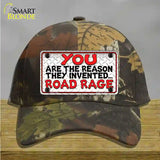 Invented Road Rage Novelty License Plate Hat Cotton / Camoflauge