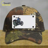 Motorcycle Offset Novelty License Plate Hat Cotton / Camoflauge