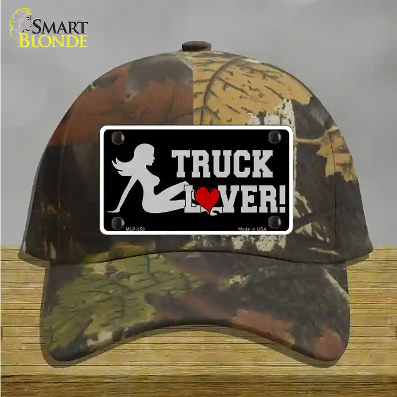 Truck Lover Girl Novelty License Plate Hat Cotton / Camoflauge