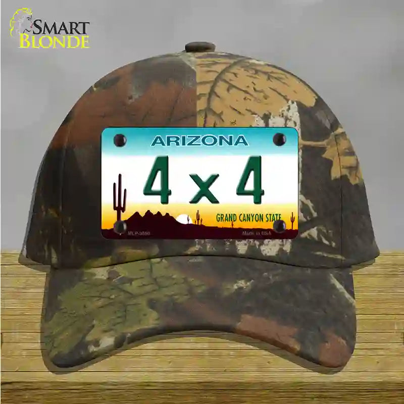 4X4 Arizona Novelty License Plate Hat Cotton / Camoflauge