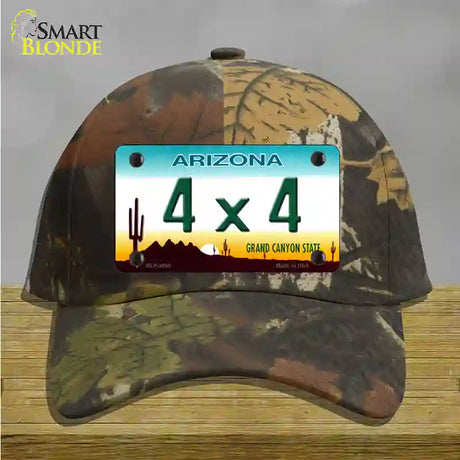 4X4 Arizona Novelty License Plate Hat Cotton / Camoflauge