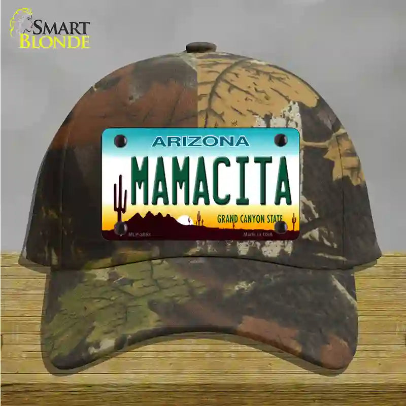 Mamacita Arizona Novelty License Plate Hat Cotton / Camoflauge
