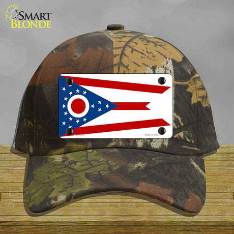 Ohio State Flag Novelty License Plate Hat Cotton Camoflauge