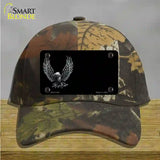 Eagle Offset Black Novelty License Plate Hat Cotton / Camoflauge