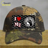 I Love My Doberman Novelty License Plate Hat Cotton / Camoflauge