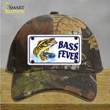 Bass Fever Novelty License Plate Hat Cotton / Camoflauge