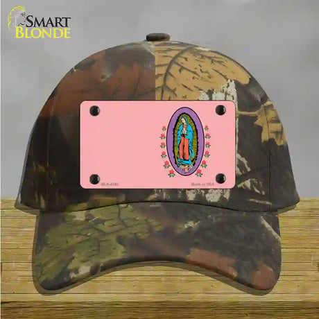 Virgin Mary Pink Novelty License Plate Hat Cotton / Camoflauge