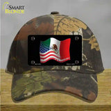 Mexican American Flag Novelty License Plate Hat Cotton / Camoflauge