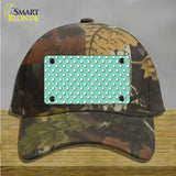 Mint Polka Dot Novelty License Plate Hat Cotton / Camoflauge