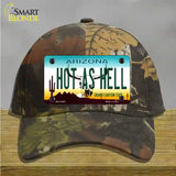Hot As Hell Arizona Novelty License Plate Hat Cotton / Camoflauge