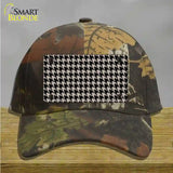 Tan Black Houndstooth Novelty License Plate Hat Cotton / Camoflauge