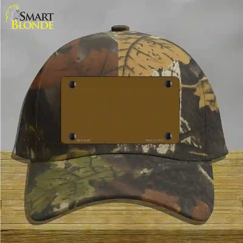 Brown Solid Novelty License Plate Hat Cotton / Camoflauge