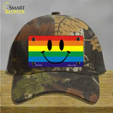 Smiley Face Novelty License Plate Hat Cotton Camoflauge
