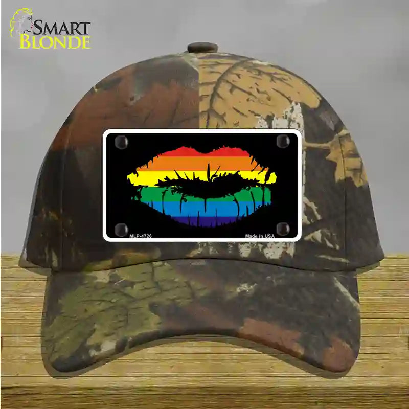 Lips Novelty License Plate Hat Cotton Camoflauge