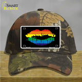 Lips Novelty License Plate Hat Cotton Camoflauge