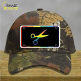 Scissors Novelty License Plate Hat Cotton Camoflauge