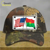 United States Burkina Faso Crossed Flags Novelty License Plate Hat Sign Cotton / Camoflauge
