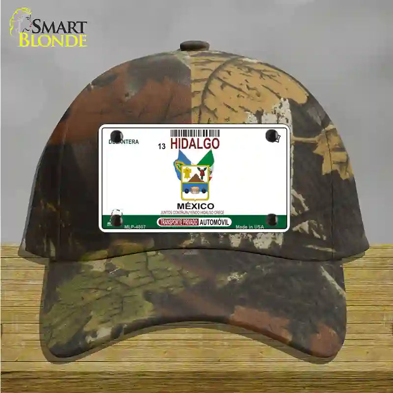 Hidalgo Mexico Novelty License Plate Hat Cotton / Camoflauge