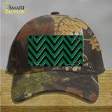 Green Black Large Chevron Novelty License Plate Hat Cotton / Camoflauge