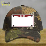 Ohio Maroon Blank Novelty License Plate Hat Cotton / Camoflauge