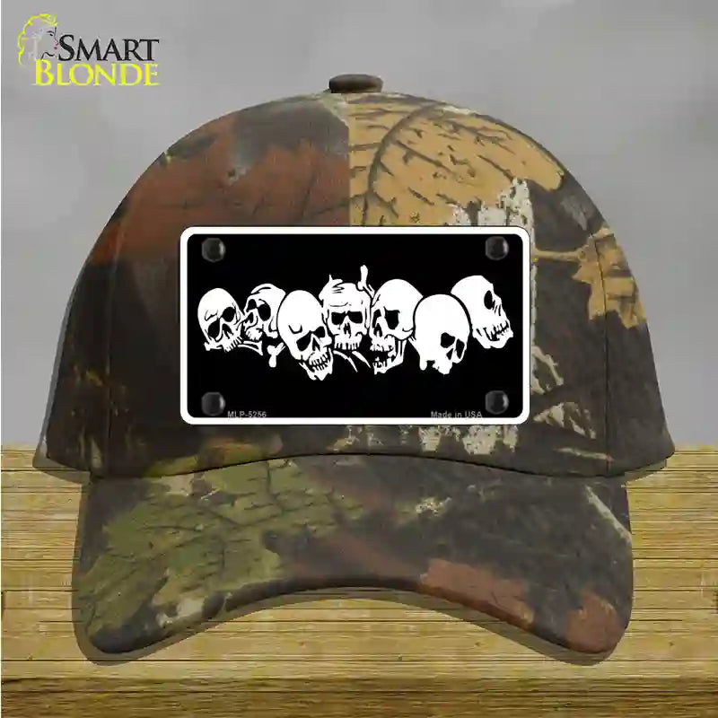 Skulls Novelty License Plate Hat Cotton / Camoflauge