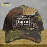 Name A Lure After Me Novelty License Plate Hat Cotton / Camoflauge