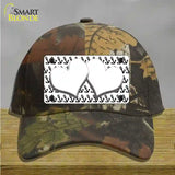 White Black Anchor White Heart Center Novelty License Plate Hat Cotton / Camoflauge