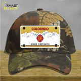 Denver Fire Fighter Novelty License Plate Hat Cotton / Camoflauge