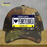 I Love Pennsylvania State Novelty License Plate Hat Cotton / Camoflauge